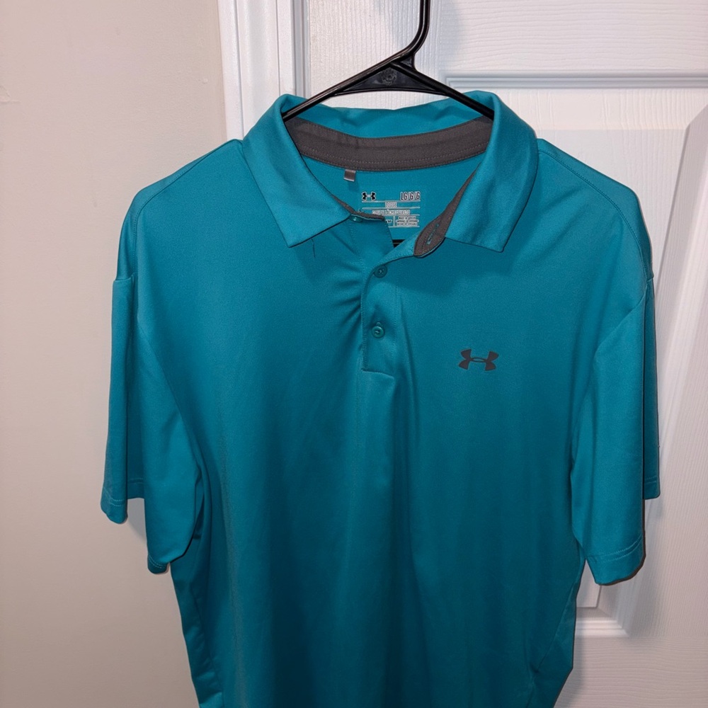 LG Men's Teal Polo Shirt